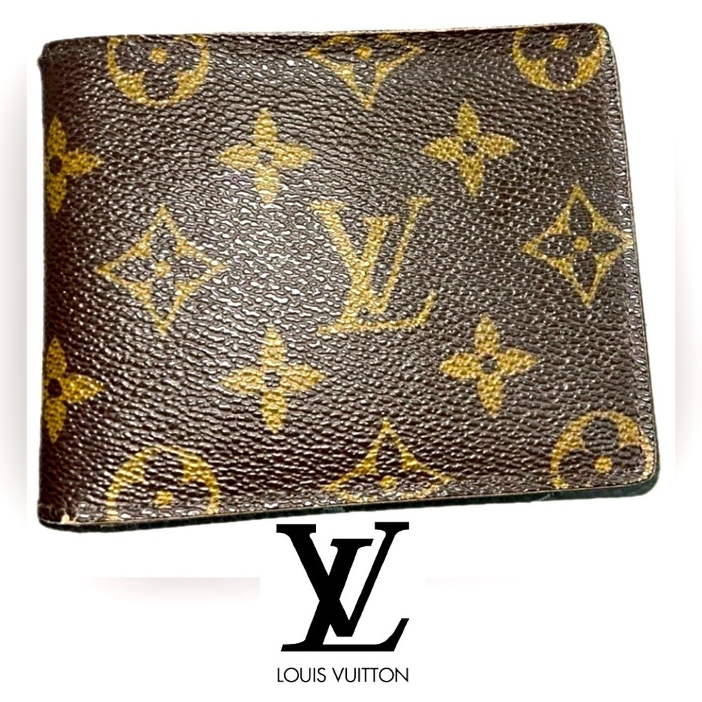 Louis Vuitton Brown Canvas Monogram LV Men's Bifold Wallet - Picture 15 of 15